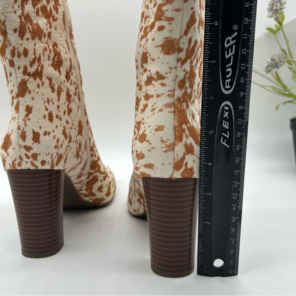 INC International Concepts women’s Palmina Dress Boots Cow Print Knee-High Boots - Picture 11 of 13